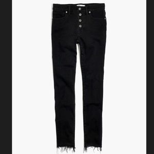 MADEWELL black mid rise Skinny Jeans